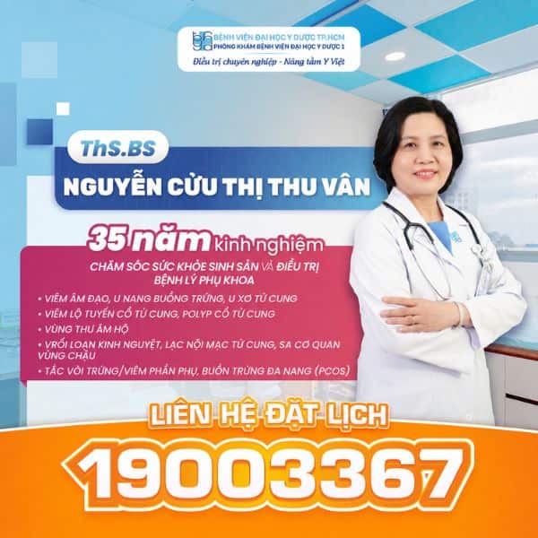 Thạc sĩ, Bác sĩ Nguyễn Cửu Thị Thu Vân với hơn 35 năm kinh nghiệm luôn tận tâm đồng hành cùng sức khỏe phái đẹp
