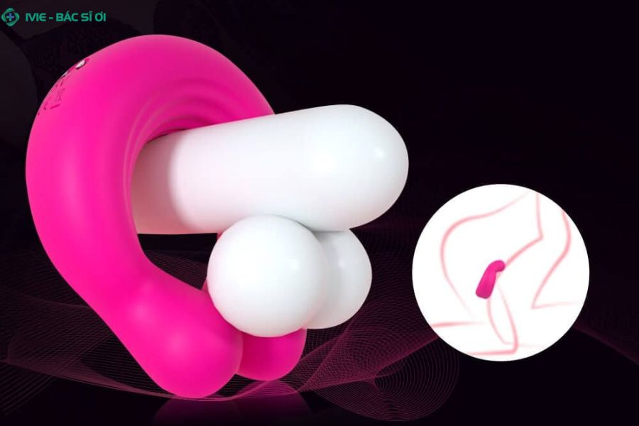 Vòng rung đôi với thiết kế hình chữ C giúp truyền tải rung động đồng thời, mang lại sự đồng điệu và thăng hoa cho cả hai người trong cuộc yêu