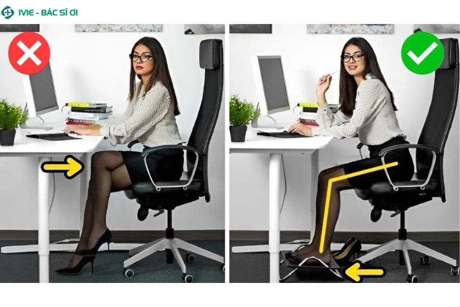 Cách chỉnh tư thế đúng khi dùng điện thoại và máy tính