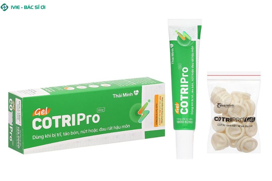 Cotripro Gel hỗ trợ giảm đau rát trĩ