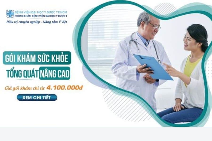 Phòng khám Bệnh viện Đại học Y Dược 1 cung cấp không gian thăm khám chuẩn mực cùng đội ngũ bác sĩ chuyên khoa giàu kinh nghiệm