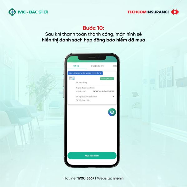 Bước 10: Hướng dẫn Bảo lãnh viện phí & Yêu cầu bồi thường (Claim online)
