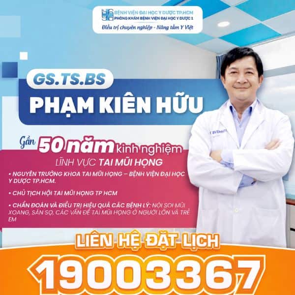 PGS.TS.BS Phạm Kiên Hữu - Chuyên gia Tai - Mũi - Họng với hơn 50 năm kinh nghiệm