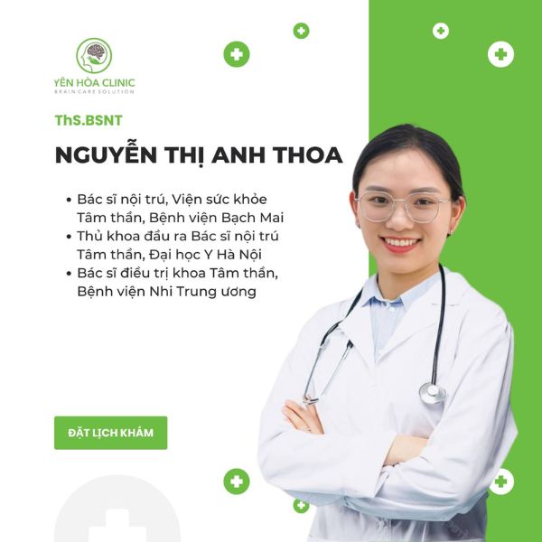 Thạc sĩ, BSNT Nguyễn Thị Anh Thoa, Phòng khám tâm thần Yên Hòa