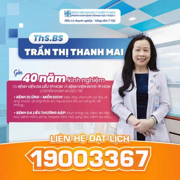 ThS.BS Trần Thị Thanh Mai - Gần 40 năm kinh nghiệm điều trị bệnh dị ứng và tự miễn