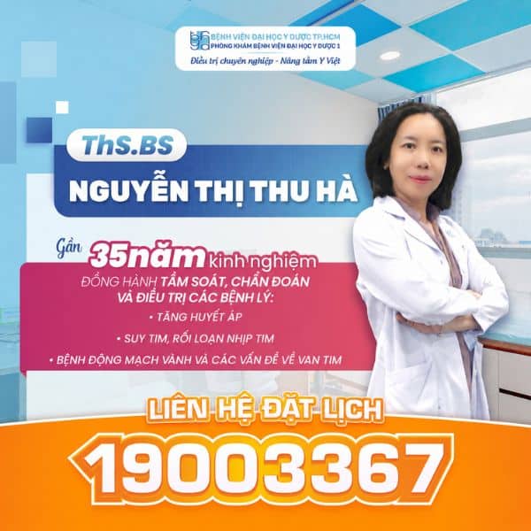 ThS.BS Nguyễn Thị Thu Hà - Gần 35 năm kinh nghiệm khám và điều trị bệnh nội khoa, tim mạch