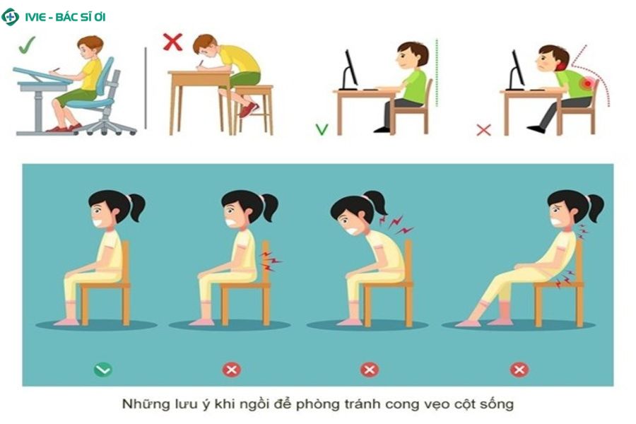 Phòng ngừa gù lưng cần được bắt đầu từ sớm, đặc biệt ở trẻ em và người làm việc văn phòng