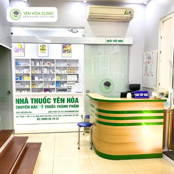 Nhà thuốc Phòng khám Tâm thần Yên Hòa đạt tiêu chuẩn GPP với danh mục thuốc đa dạng, nguồn gốc rõ ràng, chất lượng cao