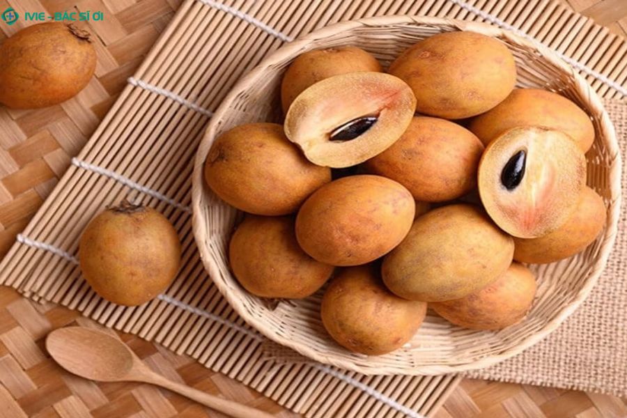 Hồng xiêm là ngọt mềm, hỗ trợ tiêu hóa khi dùng lượng nhỏ