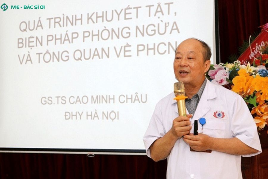 GS.TS.BS Cao Minh Châu chuyên gia Phục hồi chức năng hơn 40 năm kinh nghiệm