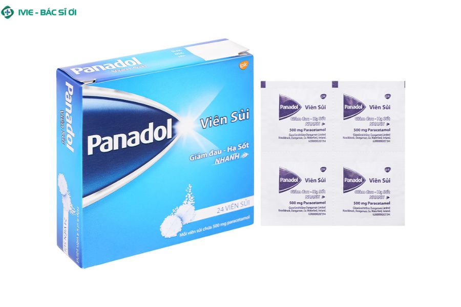 Panadol Sủi viên sủi hạ sốt tan nhanh, dễ uống, giúp giảm sốt và đau đầu hiệu quả sau 15-30 phút