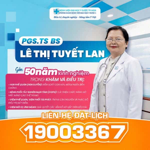 PGS.TS.BS Lê Thị Tuyết Lan - Gần 50 năm kinh nghiệm khám và điều trị hen, COPD