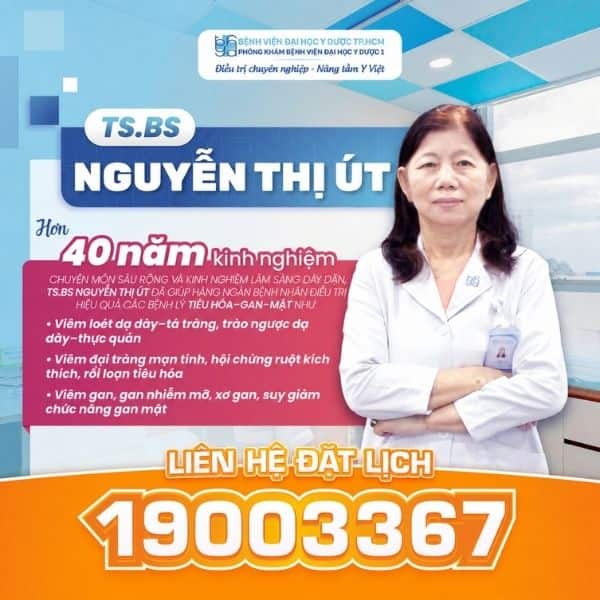 TS.BS Nguyễn Thị Út - Hơn 40 năm kinh nghiệm khám và điều trị bệnh lý Nội tiêu hóa