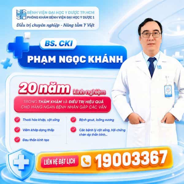 BS CKI Phạm Ngọc Khánh - Hơn 20 năm kinh nghiệm khám và điều trị cơ xương khớp
