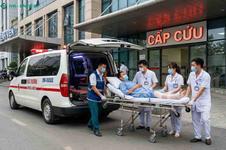 Khẩn trương đưa người bệnh đến bệnh viện gần nhất để được can thiệp y tế kịp thời