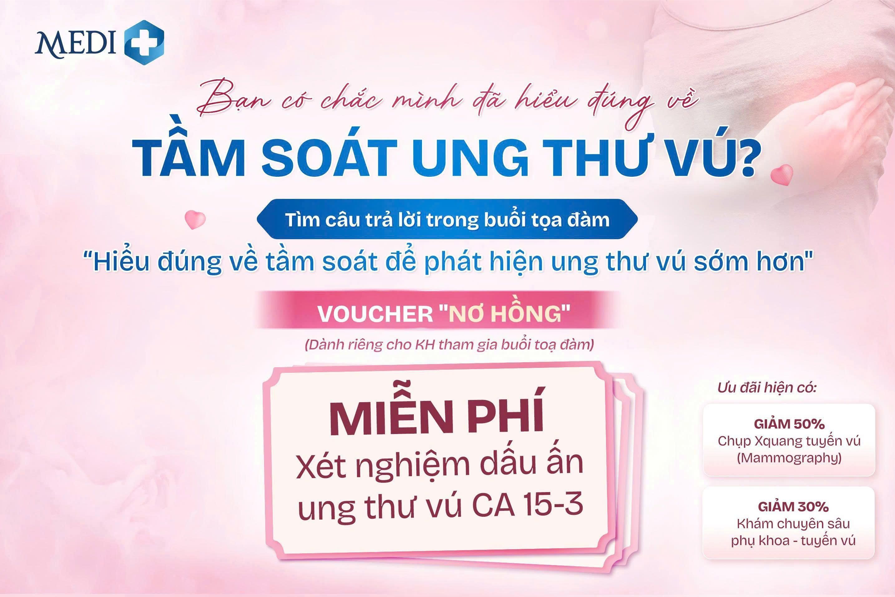 Tọa đàm “Hiểu đúng về tầm soát để phát hiện ung thư vú sớm...