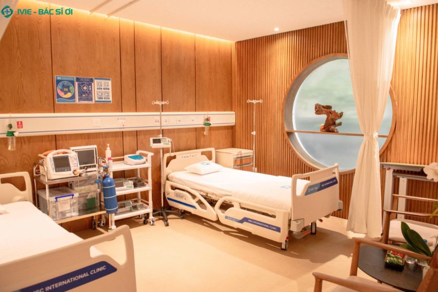 Không gian điều trị khang trang, hiện đại, yên tĩnh và an nhiên