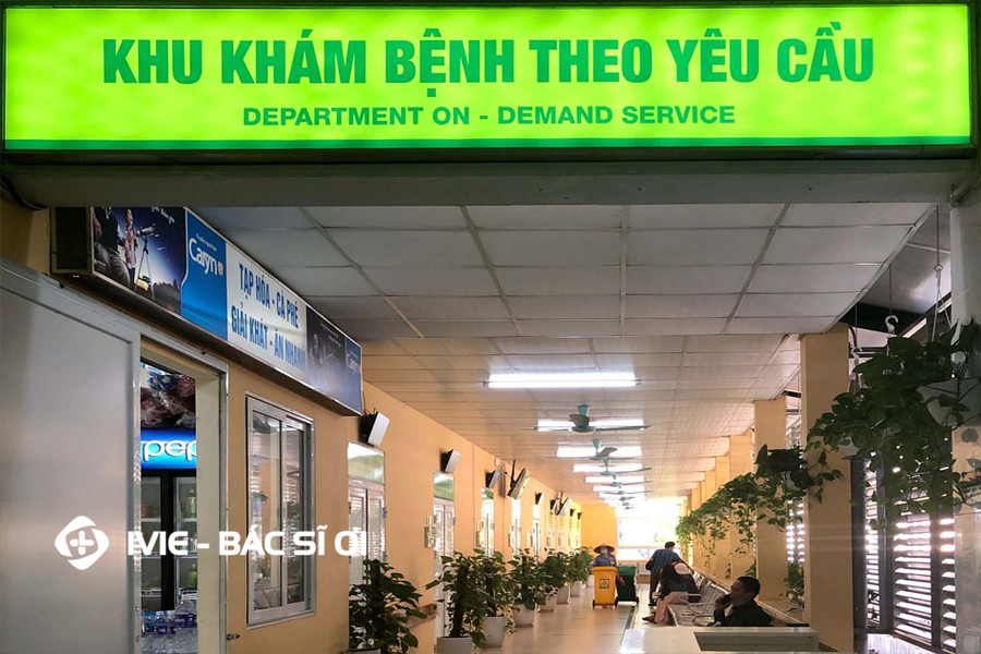 Khu khám bệnh theo yêu cầu của bệnh viện Việt Đức được trang bị đầy đủ tiện nghi