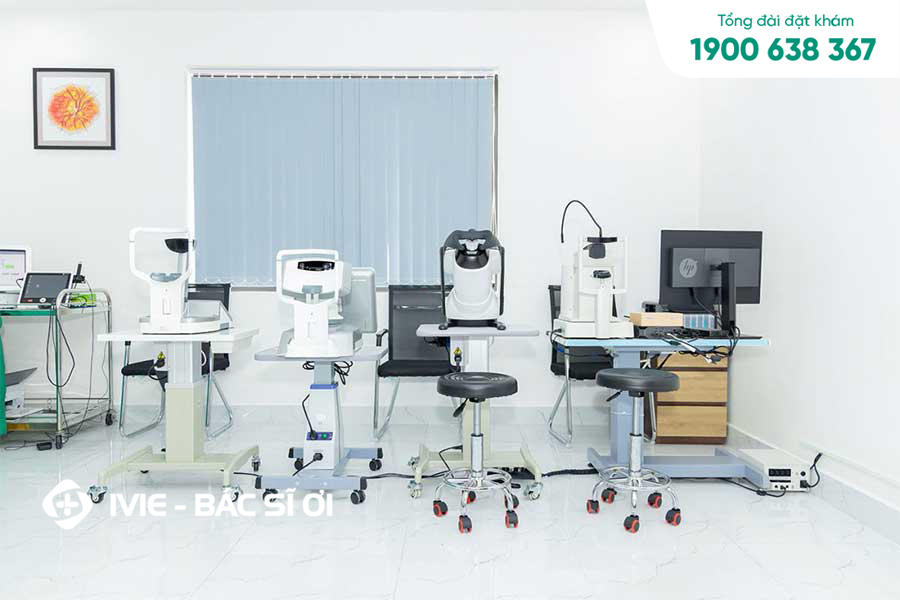 Phòng khám mắt 3P được đầu tư nhiều trang thiết bị hiện đại với nhiều máy móc khám nhãn khoa chất lượng cao