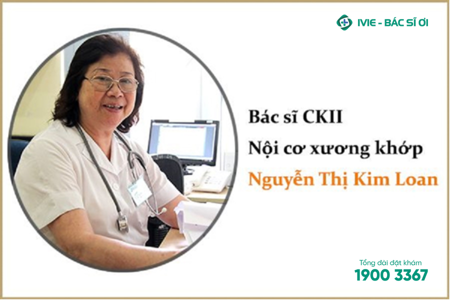 Bác sĩ CKII Nguyễn Thị Kim Loan tại phòng khám xương khớp ngoài giờ - Thu Cúc