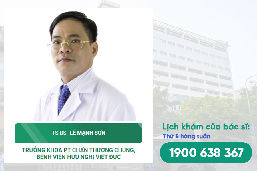 Bác sĩ Lê Mạnh Sơn, Bác sĩ chấn thương chỉnh hình Bệnh viện Việt Đức