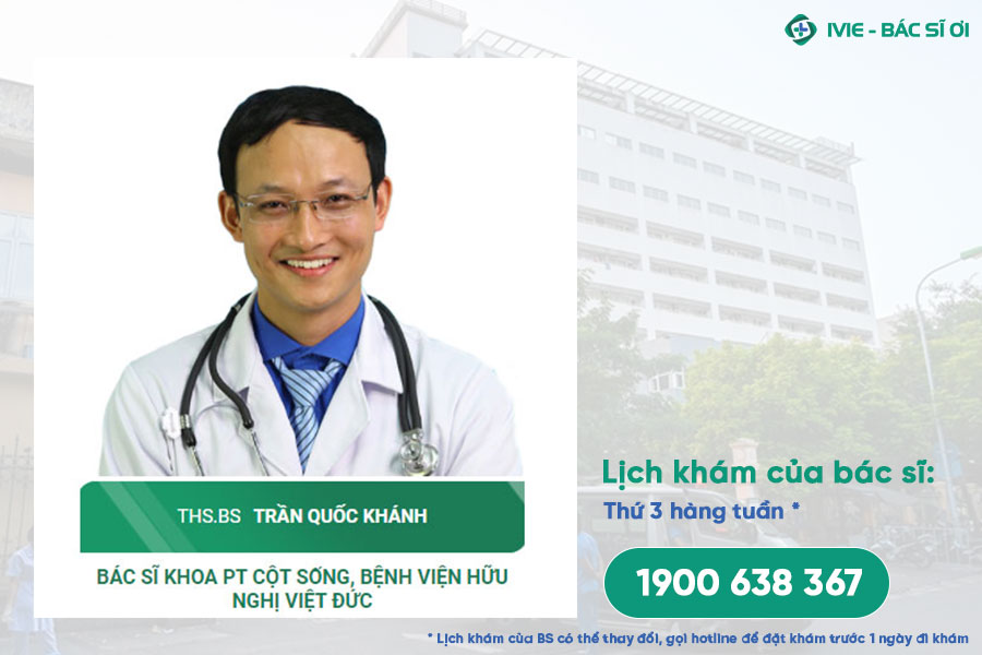 Bác sĩ Trần Quốc Khánh - Bác sĩ khoa cột sống Bệnh viện Việt Đức