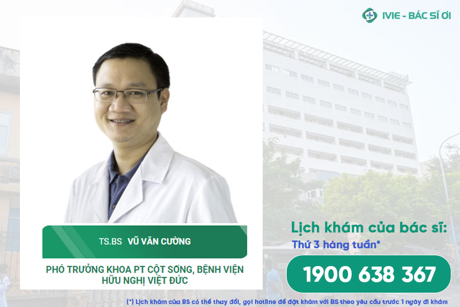 Bác sĩ Vũ Văn Cường - Bác sĩ khoa cột sống Bệnh viện Việt Đức