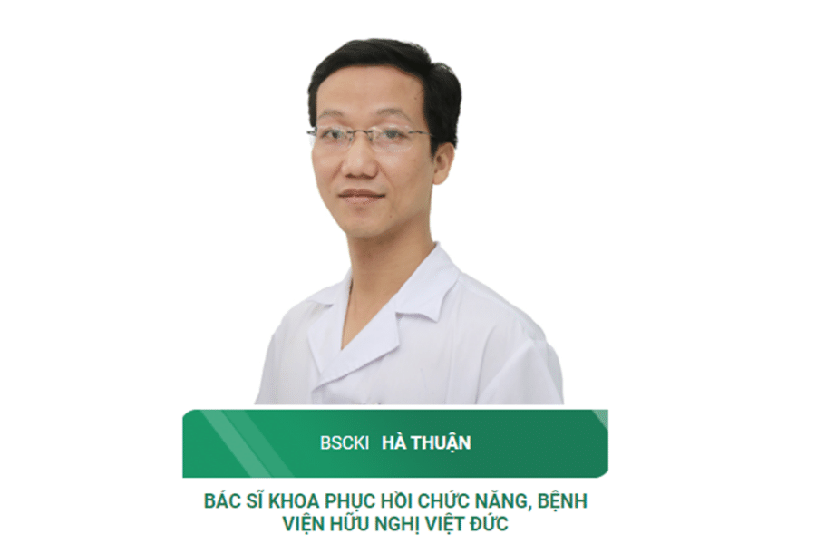 BSCKI. Hà Thuận - Bác sĩ Khoa Phục hồi chức năng bệnh viện Việt Đức