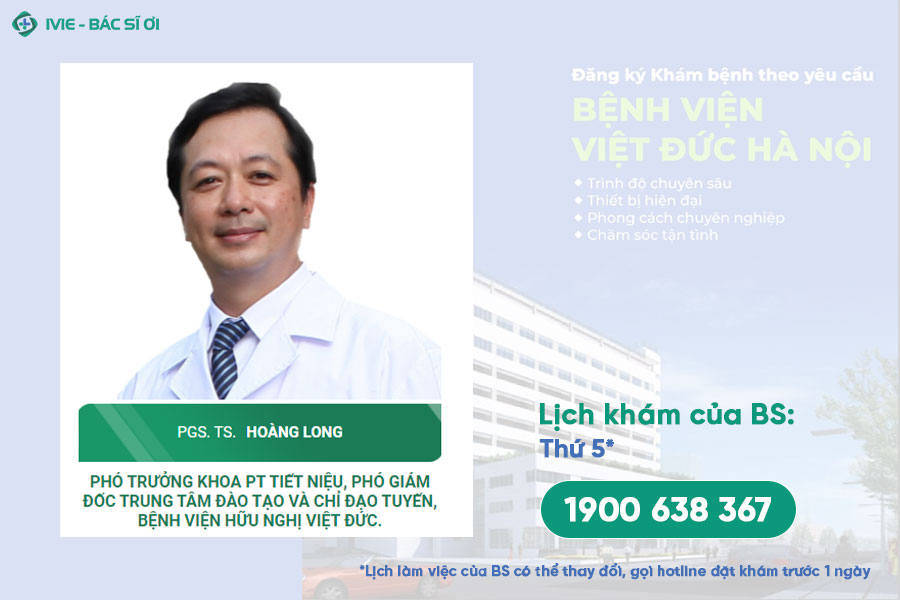 Bác sĩ Hoàng Long - Bác sĩ Khoa Tiết niệu Bệnh viện Việt Đức