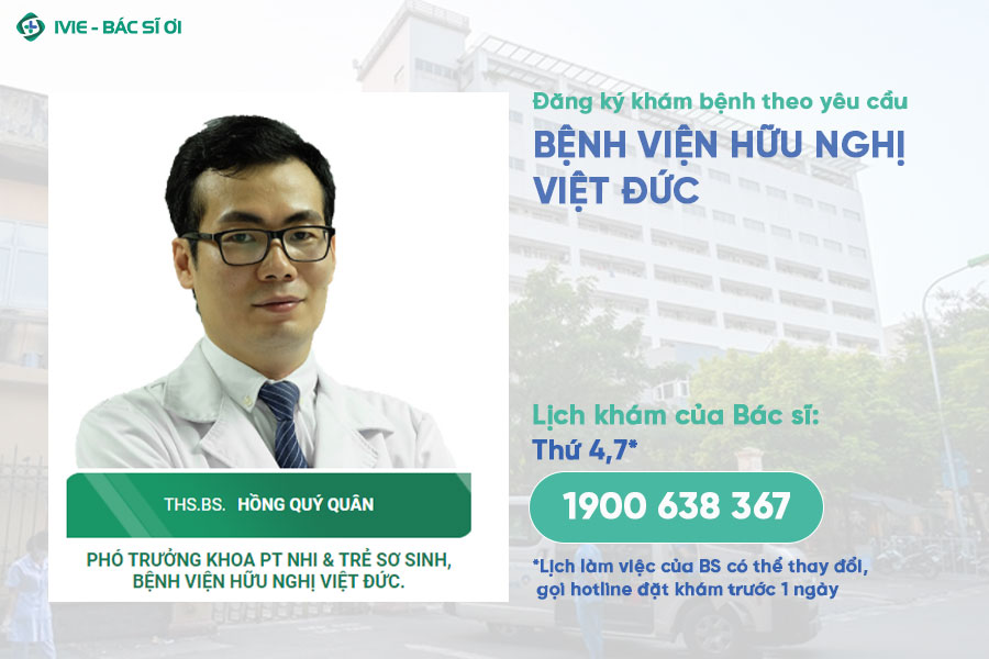 Bác sĩ Hồng Quý Quân - Bác sĩ Khoa Phẫu thuật nhi Bệnh viện Việt Đức