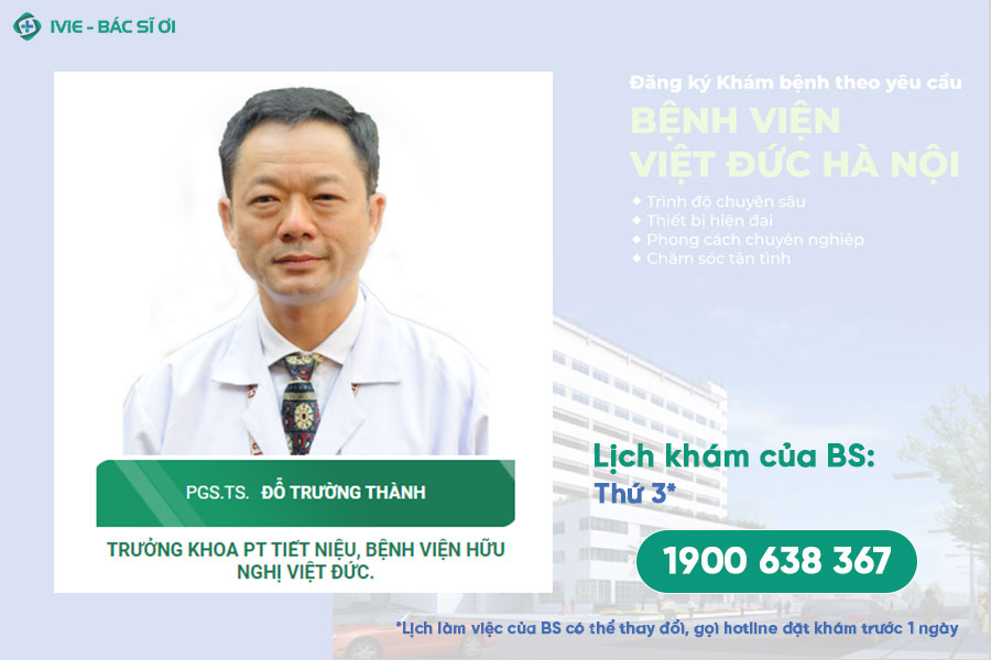 Bác sĩ Đỗ Trường Thành - Bác sĩ Khoa Tiết niệu Bệnh viện Việt Đức