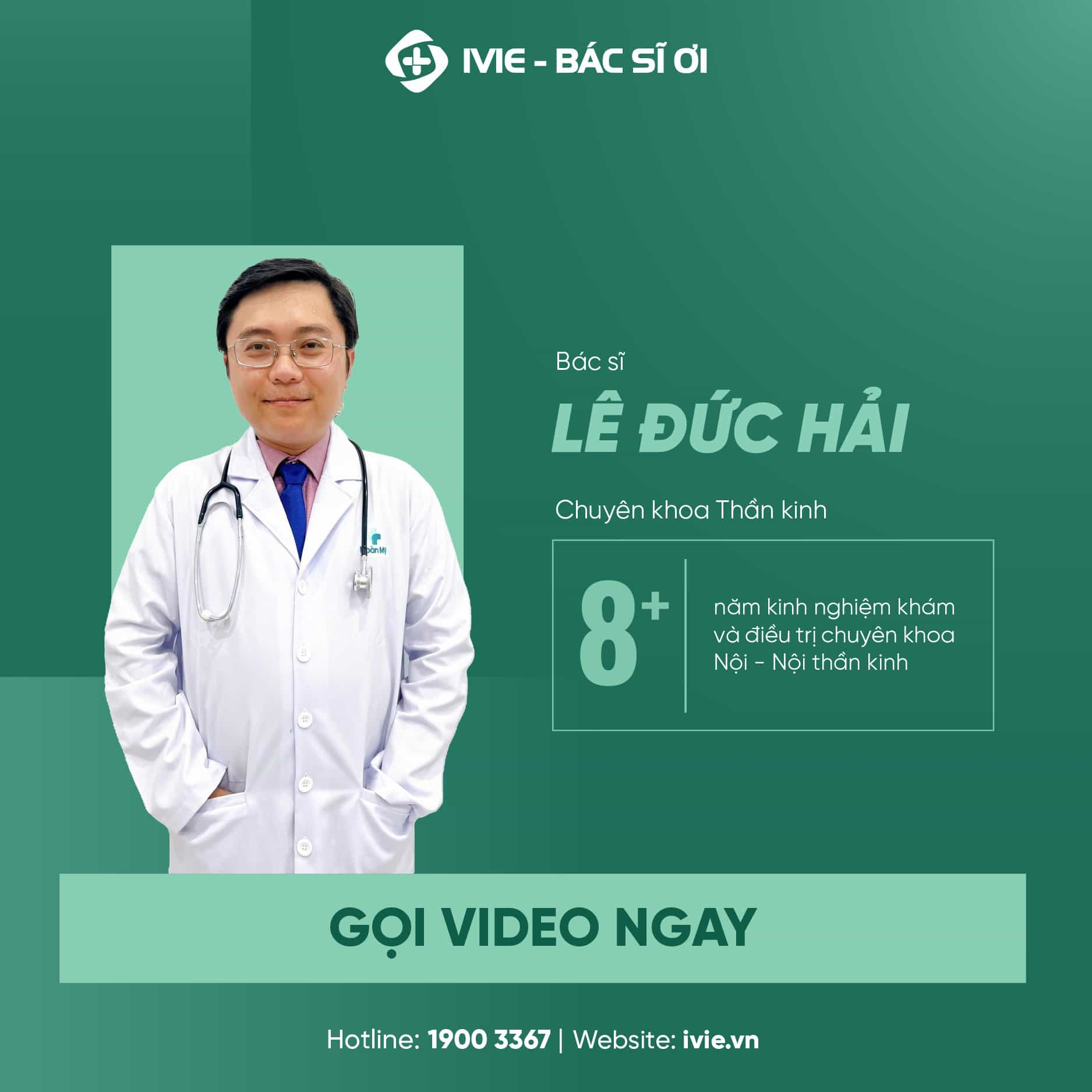 Bác sĩ Chuyên khoa Nội - Nội Thần Kinh Lê Đức Hải