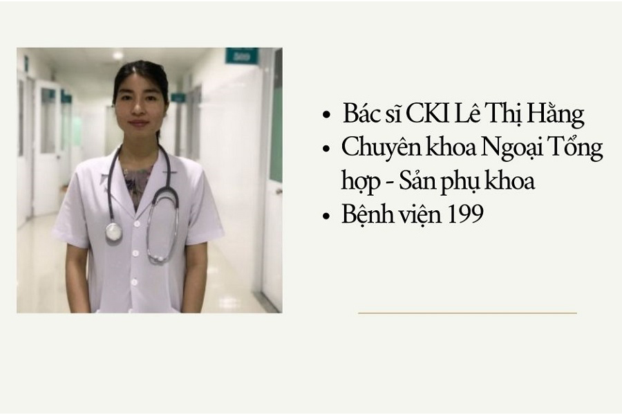Bác sĩ CKI Lê Thị Hằng - Bệnh viện 199