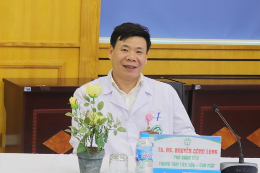 Bác sĩ Nguyễn Công Long Giám đốc Trung tâm Tiêu hóa, Gan mật Bệnh viện Bạch Mai (Ảnh: BV Bạch Mai)