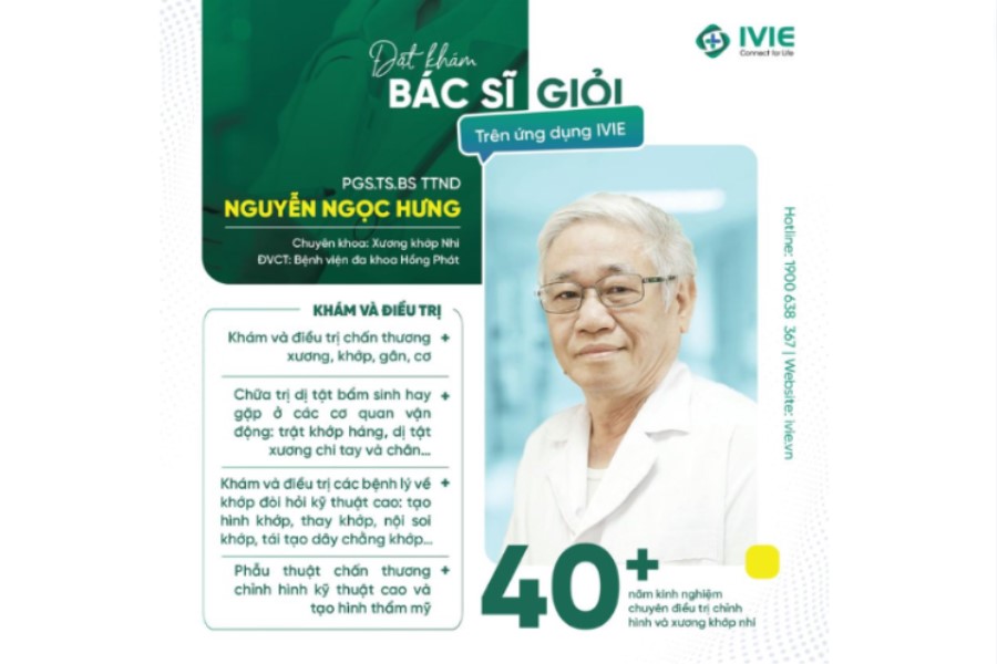 Đặt lịch khám cùng Bác sĩ Nguyễn Ngọc Hưng