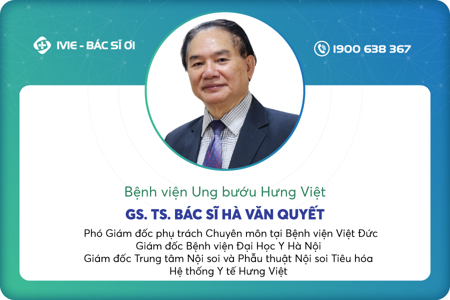 Giáo sư, Tiến sĩ, Bác sĩ Hà Văn Quyết, Bệnh viện Ung bướu Hưng Việt