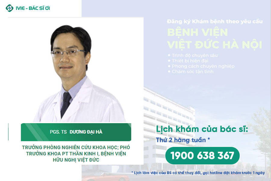 Bác sĩ Dương Đại Hà, Khoa Thần kinh Bệnh viện Việt Đức