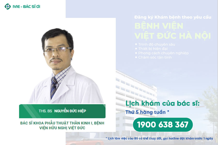 Bác sĩ Nguyễn Đức Hiệp, Khoa Thần kinh Bệnh viện Việt Đức