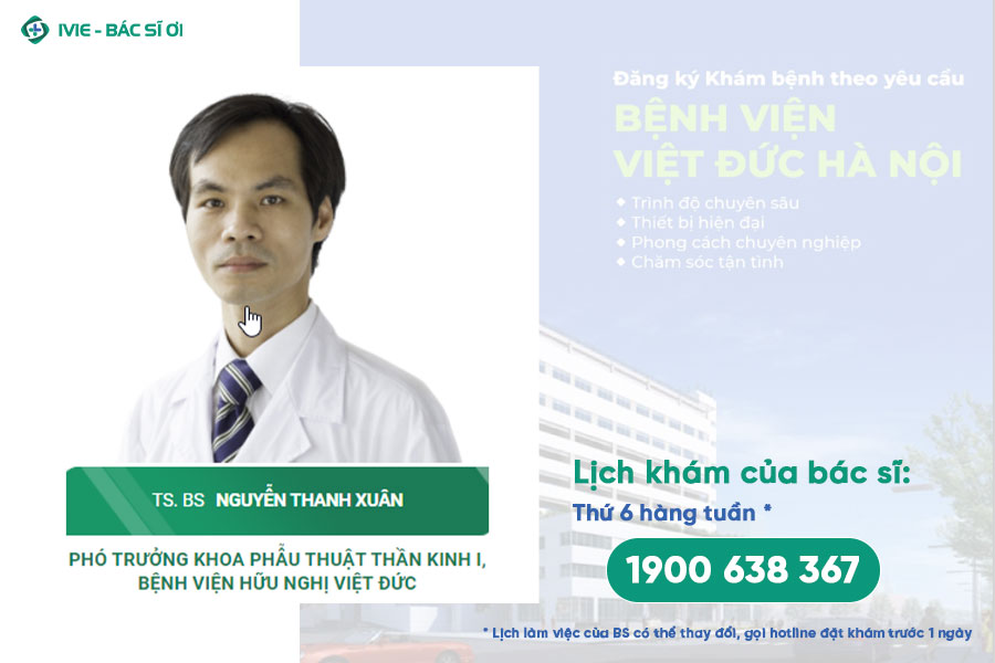 Bác sĩ Nguyễn Thanh Xuân, Khoa Thần kinh Bệnh viện Việt Đức