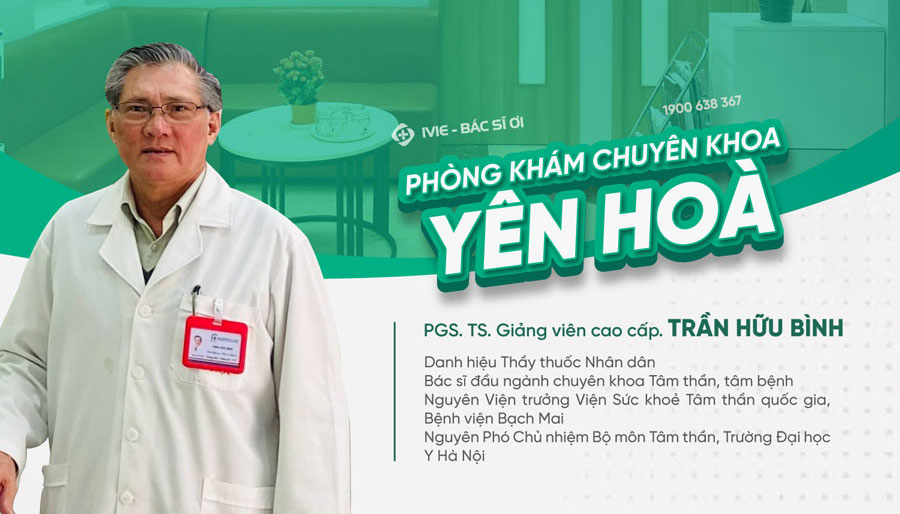 PGS. TS. Bác sĩ Trần Hữu Bình, bác sĩ tâm thần giỏi ở Hà Nội được nhiều người tin tưởng