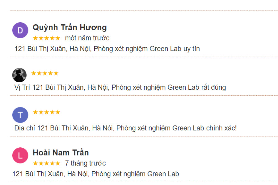 Review về Trung tâm xét nghiệm Greenlab tại Hà Nội
