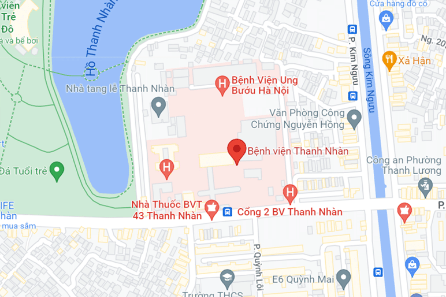Bản đồ địa chỉ nơi bệnh viện Thanh Nhàn