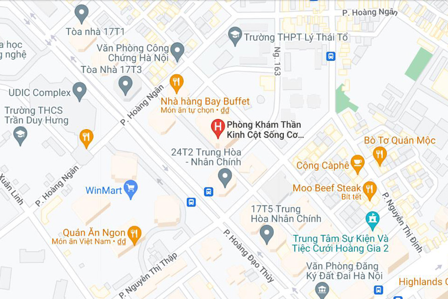 Bản đồ hiển thị vị trí cơ sở 2 của phòng khám Việt Mỹ Clinic