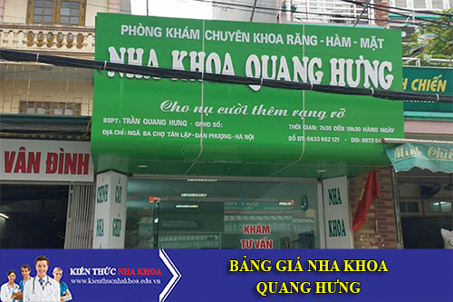 Banner Nha Khoa Quang Hưng Đan Phượng