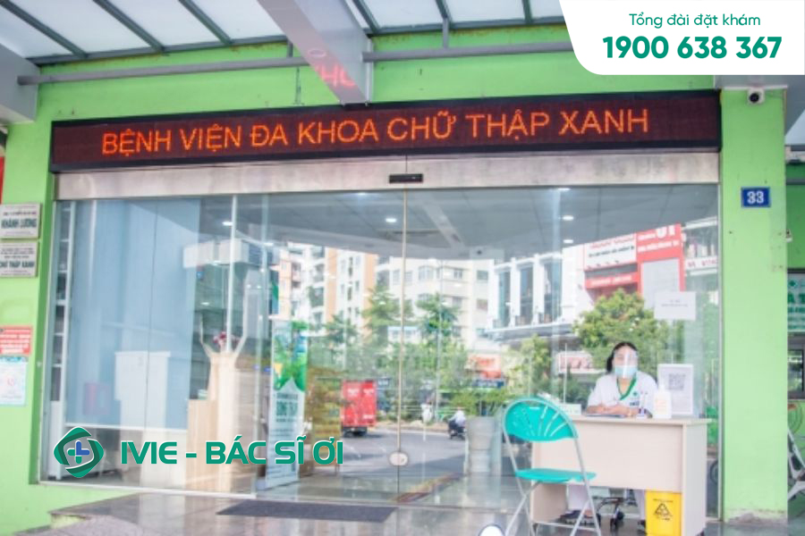 Bệnh viện Đa khoa Chữ Thập Xanh tọa lạc tại số 33 Nguyễn Hoàng, Nam Từ Liêm, Hà Nội