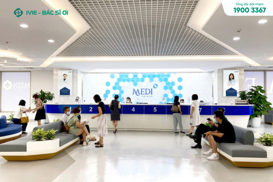 Sảnh chờ hiện đại tại tổ hợp y tế MEDIPLUS