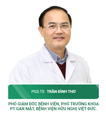 PGS. TS Trần Đình Thơ - Phó Giám đốc bệnh viện, Phó Trưởng khoa PT Gan mật