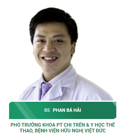 5. BS Phan Bá Hải - Bác sĩ Khoa PT Chi trên và Y học thể thao