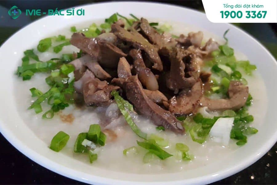 Cháo tim lợn cải thảo chứa nhiều dưỡng chất quan trọng