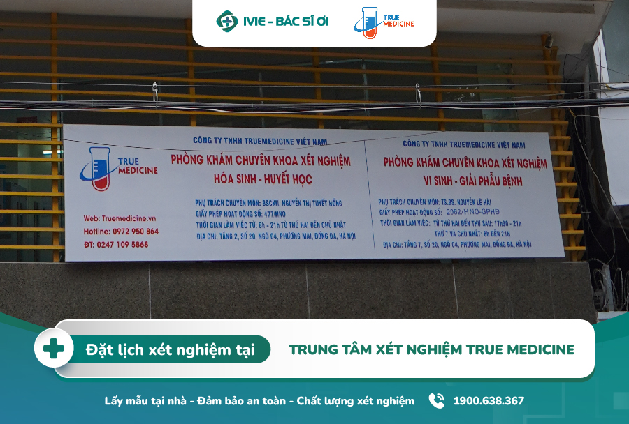 Banner Trung Tâm Xét Nghiệm True Medicine